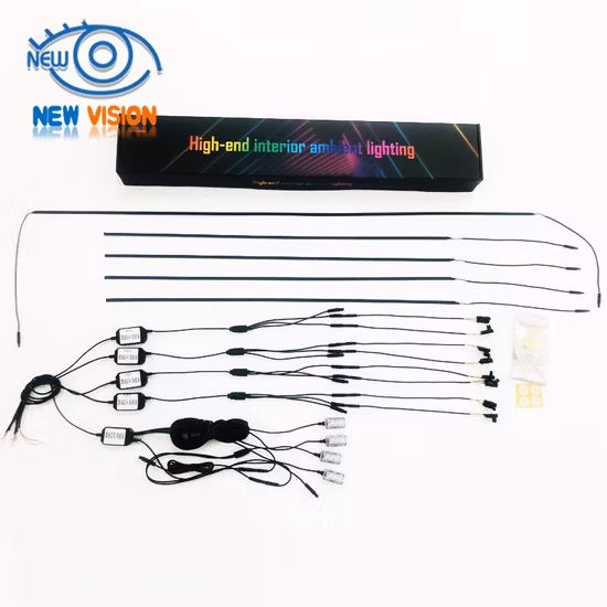 In1 6m RGB LED Luz ambiente interior do carro com controle APP Carro Neon Atmosphere Strip Light Lâmpadas decorativas Normal LED Light Strip