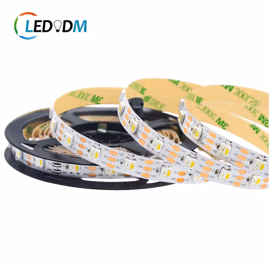 Spi Control High Density 144LEDs/M SMD5050 DC5V Sk6812 Digital RGBW LED Strip com IC integrado