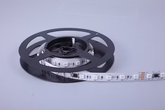 Fita de LED de alto brilho DC12V 60LEDs RGBW com mudança de cor Fita de LED endereçável com IC externo